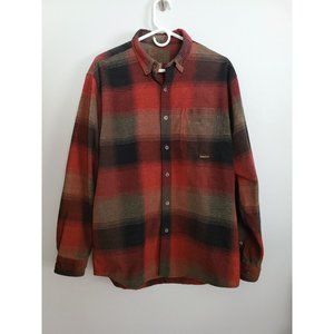 Legendary Whitetails Red Plaid Shirt Medium Flannel Corduroy